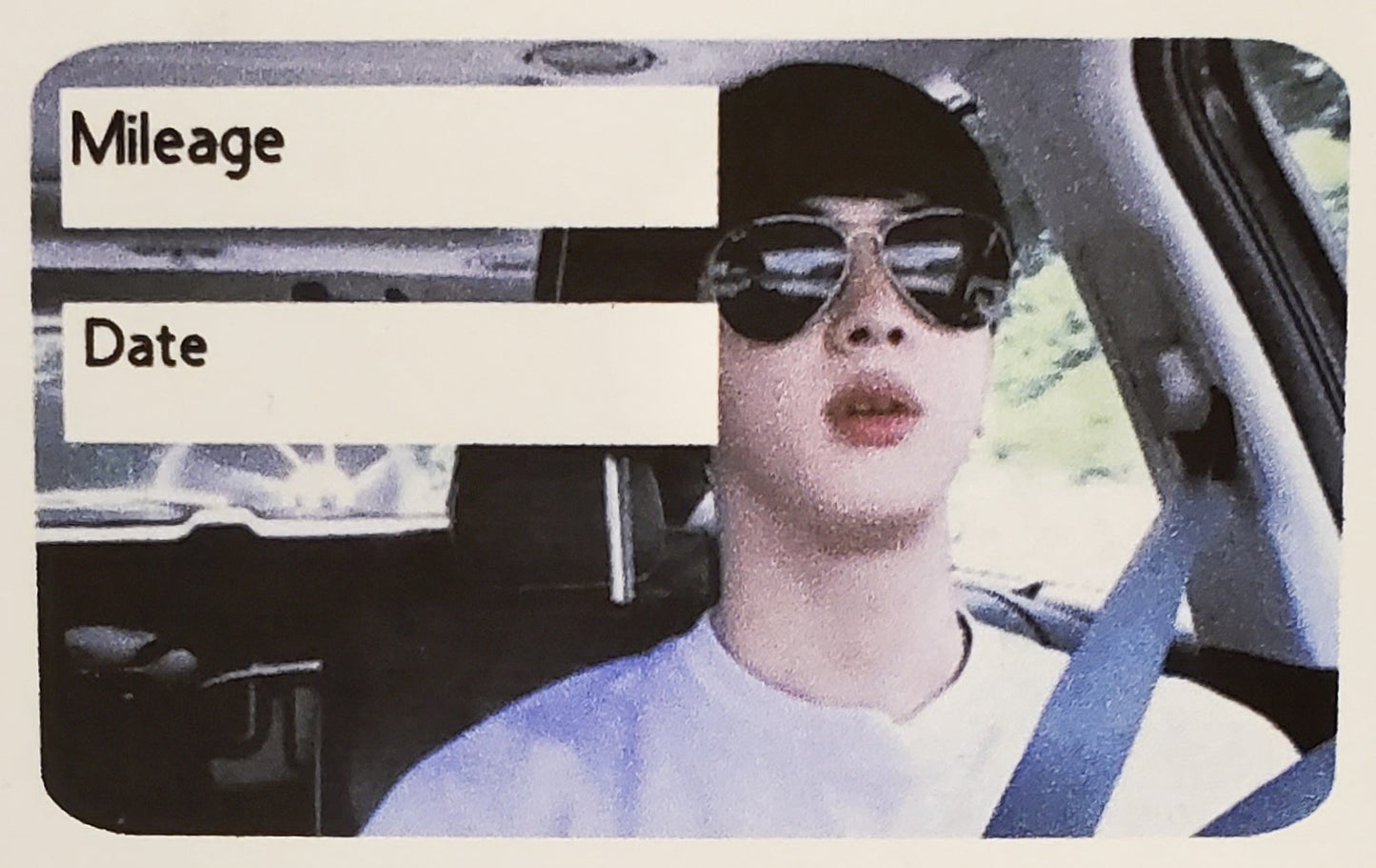 Oil change sticker
