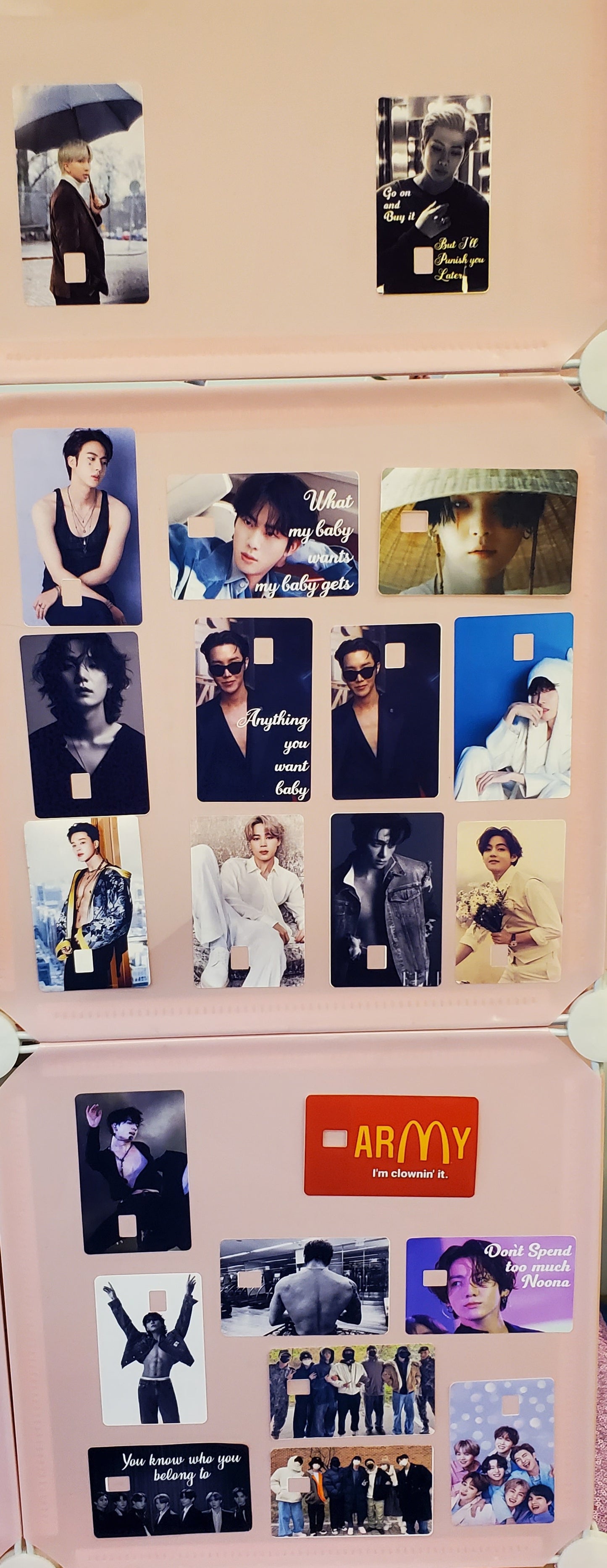 BTS Credit card skins